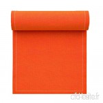 Serviette de table en coton 20x20cm - Idéale pour fête  anniversaire  cocktail - Rouleau de 25 serviettes - Orange - B004XV3SPG